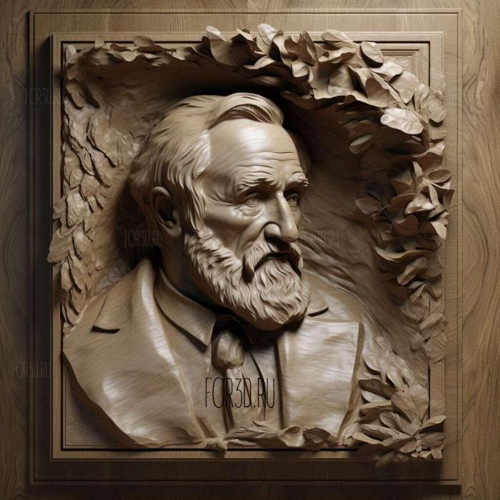 Giuseppe Verdi 3 stl model for CNC